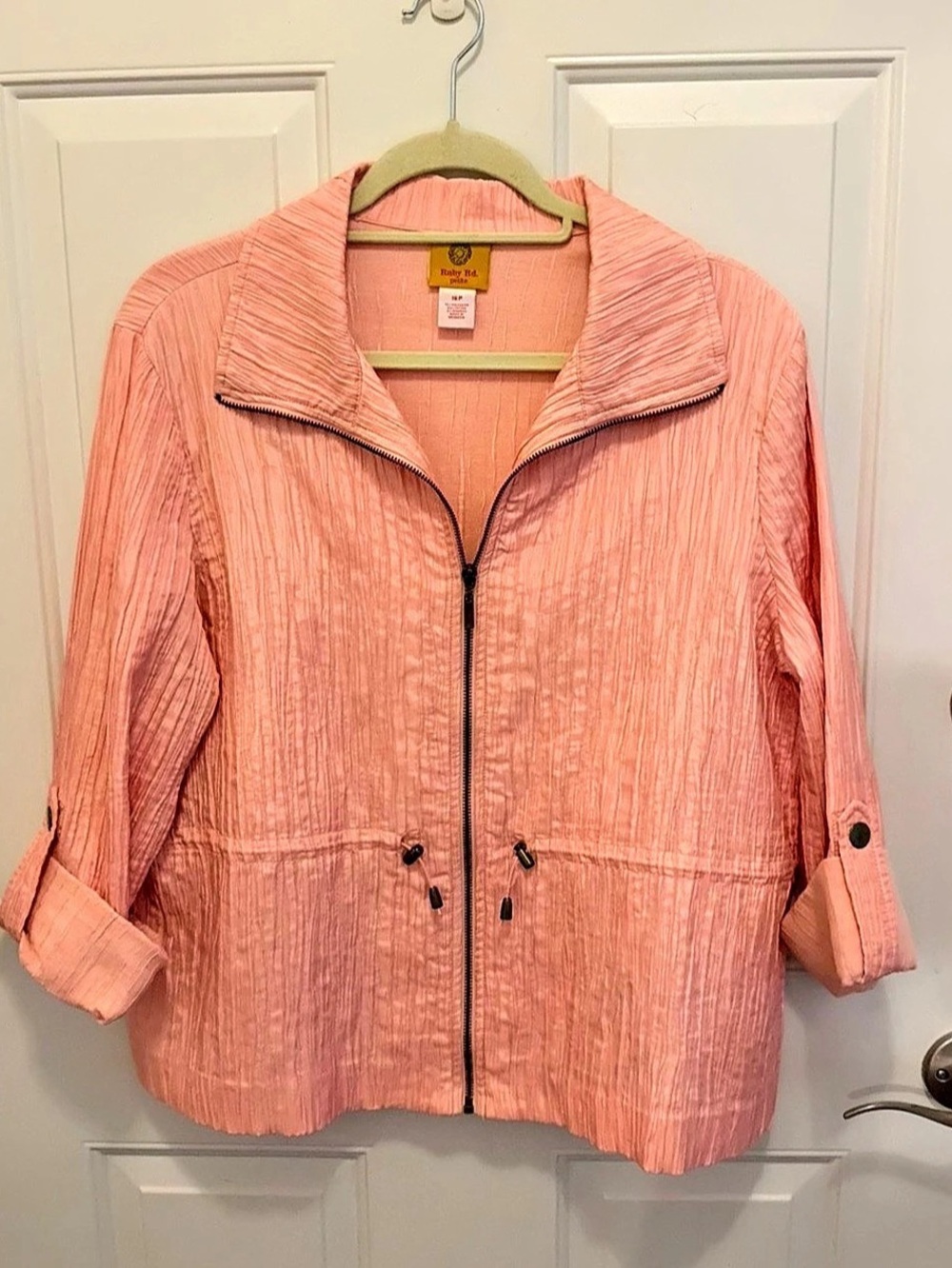 Ruby Rd. Pink Utility Jacket Size 16P Like New